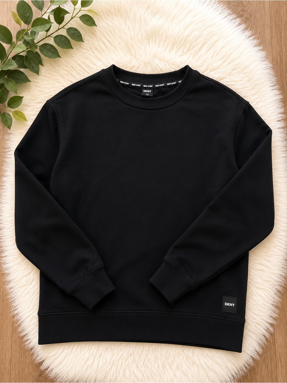 DKNY Black Crewneck Sweater